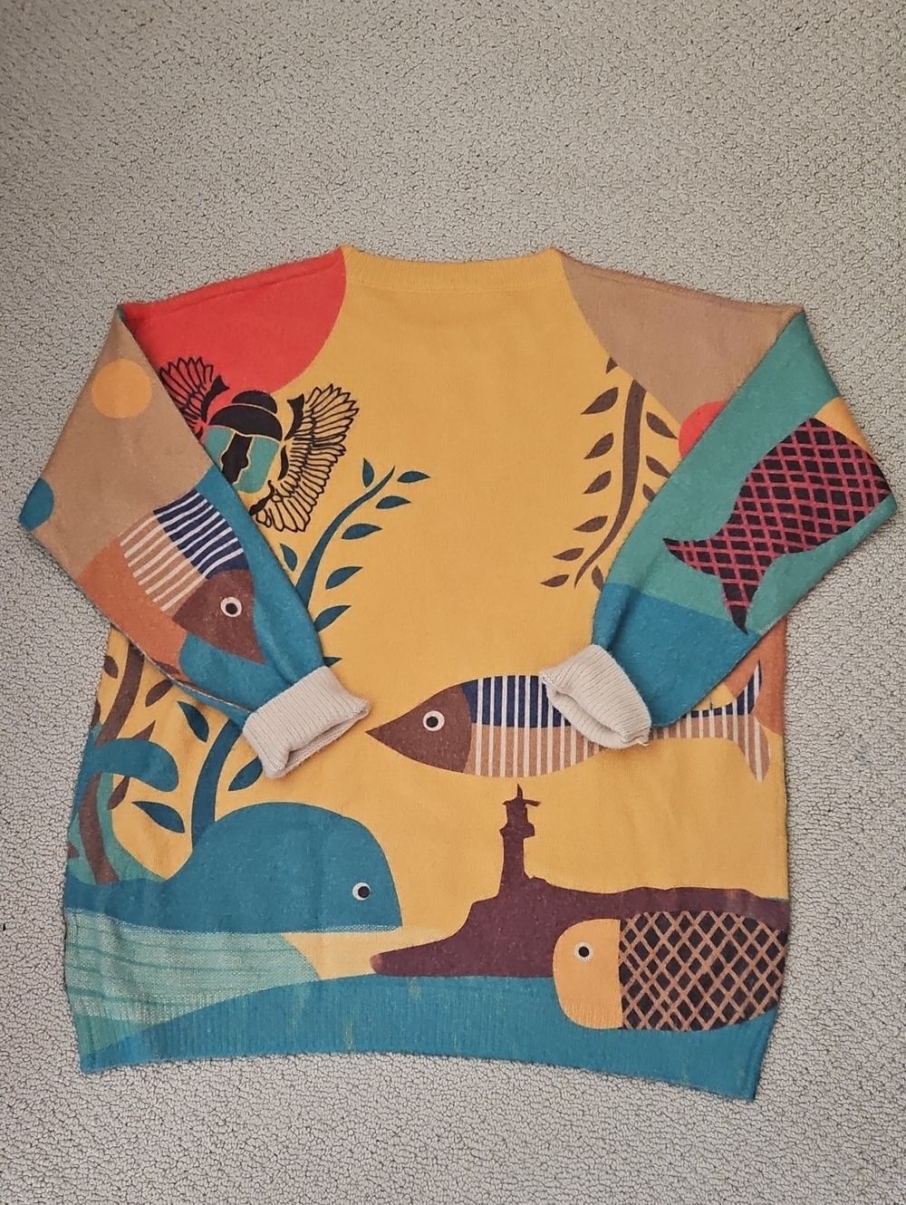 Colorful Wool Blend Sweater - Picture 5 of 6